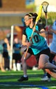 Girls Lacrosse on the move Royalty Free Stock Photo