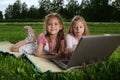 Girls outdoors Royalty Free Stock Photo