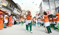 Girls performs stunt in Beawar, India