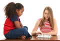 Girls Playing Chess