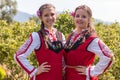 Girls posing during the Rose picking festival in Bulgaria