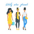 Girls power concept. Royalty Free Stock Photo