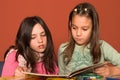 Girls reading book