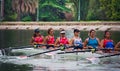 2021-02-11 - Girls rowing team of Mendoza Regatta Club training in the lake of San Martin park in Mendoza, Argentina