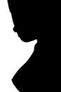 Girls's silhouette Royalty Free Stock Photo