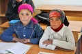 Girls at school in Tajikistan Royalty Free Stock Photo