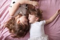 Girls siblings sisters talk, children's secrets, hug, relationsh