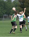 Girls Soccer Game #0 Royalty Free Stock Photo