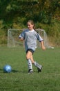 Girls soccer game Royalty Free Stock Photo