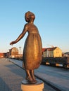 Girls statue in Klaipeda town