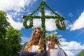 Girls in Swedish midsummer