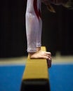 Girl on Balance Beam Royalty Free Stock Photo