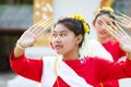 Girls in Thai traditional costume Royalty Free Stock Photo