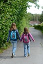 Girls on the way to school