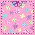 Girly Flowers with Ribbon & Bow