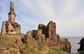 Girnigoe and Sinclair Castle,Caithness,Scotland,UK Royalty Free Stock Photo