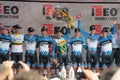 Giro d'Italia - GARMIN BARRACUDA team Royalty Free Stock Photo