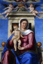 Girolamo da Santa Croce: Madonna and Child on the throne