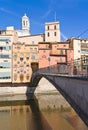 Girona bridge Royalty Free Stock Photo