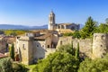 Girona Cathedral, aerial view of Girona city Royalty Free Stock Photo