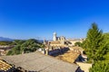 Girona Cathedral, aerial view of Girona city Royalty Free Stock Photo