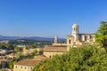 Girona Cathedral, aerial view of Girona city Royalty Free Stock Photo