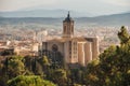 Girona Cathedral in Catalonia, Spain, Romanesque, Gothic and Baroque architecture Royalty Free Stock Photo