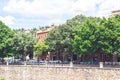 Girona city view in summer. Costa Brava region.