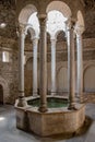 Arab baths in the city of Girona. Catalonia Royalty Free Stock Photo