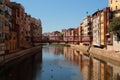 Girona river buildings