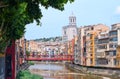 Girona. River Onyar. Spain Royalty Free Stock Photo
