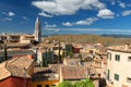 Girona skyline, the old town, Catalonia, Spain