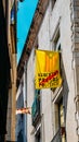 Catalonia Independence Flags on balconies in Girona, Catolonia, Spain