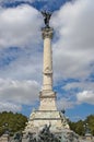 Girondins monument with dramatic sky at the place des Quinconces, Bordeaux