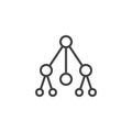 Git Repository line icon