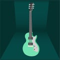 electric guitar that is usually played in the studio and a lively concert