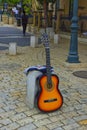 Gitar in the promenade of Zichron Yaakov Israel Royalty Free Stock Photo