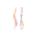 Colorful human spine anatomy, spinal cords, anatomical poster with vertebral column spine structure. Healthcare, medical checkup a