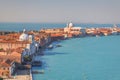 Giudecca canal in Venice lagoon Royalty Free Stock Photo