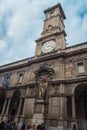 The Giureconsulti palace congress center of Chamber of Commerce with clock tower