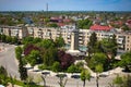 Giurgiu city center with historical clock tower top view - Giurgiu de la inaltime