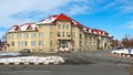 Giurgiu city hall on early winter