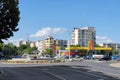 Giurgiu city, street view at summer