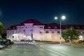 Giurgiu town hall. Vlad Tepes neighborhood at night