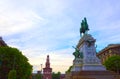 Giuseppe Garibaldi Monument in Milan, Italy. Royalty Free Stock Photo