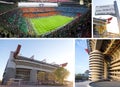 Giuseppe Meazza soccer stadium in Milan, Italy Royalty Free Stock Photo