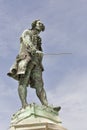 Giuseppe Tartini statue closeup in Piran, Slovenia