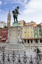 Giuseppe Tartini statue in Tartini Square, Piran Royalty Free Stock Photo
