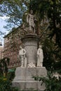 The Giuseppe Verdi Monument, a sculpture honoring composer Giuseppe Verdi in Verdi Square Park.