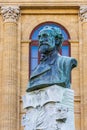 Giuseppe Verdi Statue in Palermo Royalty Free Stock Photo